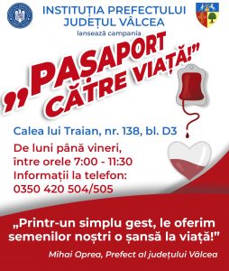 Afis campanie donare sange